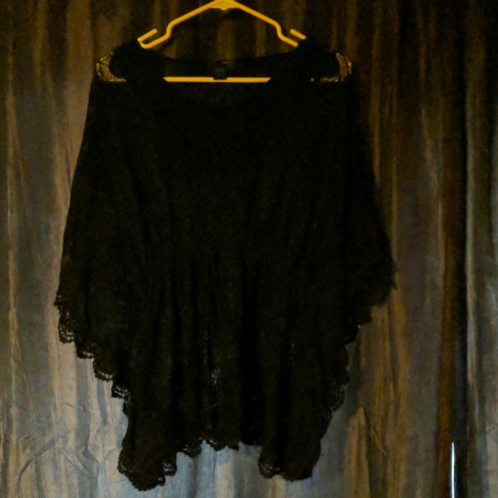 Black lace shirt